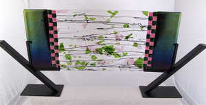 Bobbi Hirschkoff Pretty in Pink Fused Glass Bobbi Hirschkoff Pretty in Pink Fused Glass