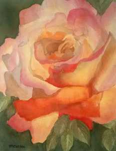 Rose Painting by Michelle Carlen