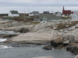 Morgan Janis Peggy's Cove Village Peggy's Cove Village by Morgan Janis
