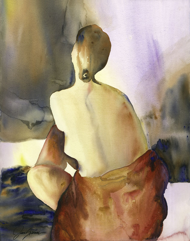 Watercolor Nude by Jayne Spencer