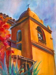 The Mission watercolor by Jayne Spencer