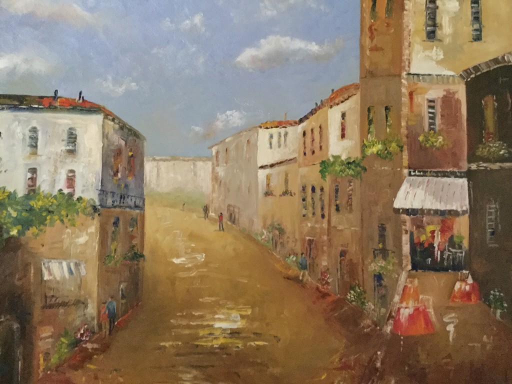 Oil Painting by Carol Abel named a Street in Italy