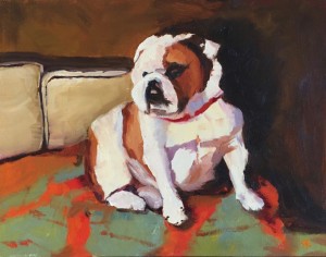 Lily Silly Oil Painting by Jill Treadwell Svendsen