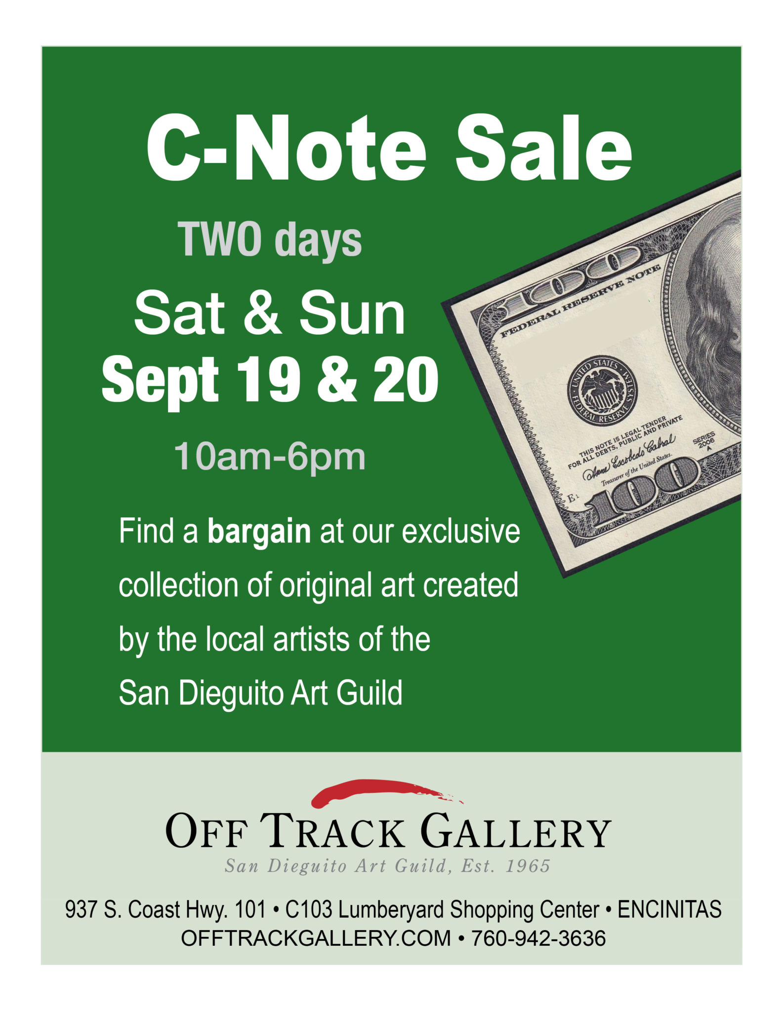 C-Note Sale